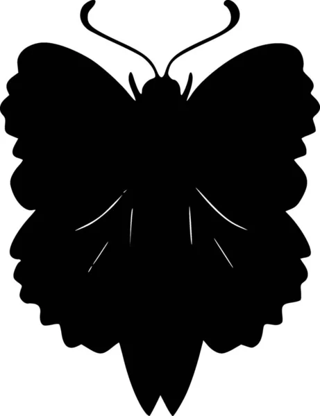 Черно Белая Иллюстрация Бабочки — стоковое фото