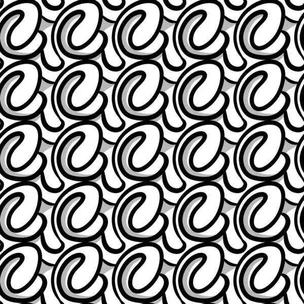 Seamless Pattern Hand Drawn Doodle — Stock Photo, Image