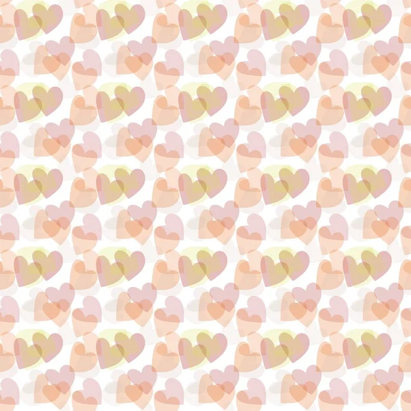 Hearts Pattern Valentine Day Background Illustration — Stock Photo, Image