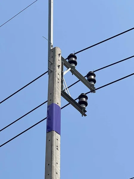 Electrical Wires Sky — Zdjęcie stockowe
