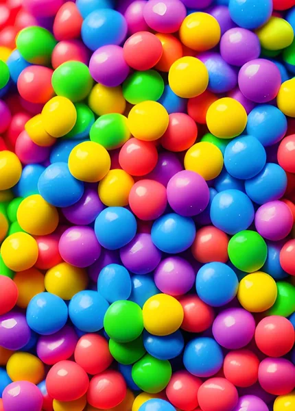 Kleurrijke Achtergrond Van Veelkleurige Snoepjes — Stockfoto