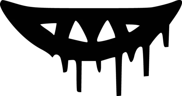 Призрак Хэллоуина Веб Значок Чёрный Белый — стоковое фото