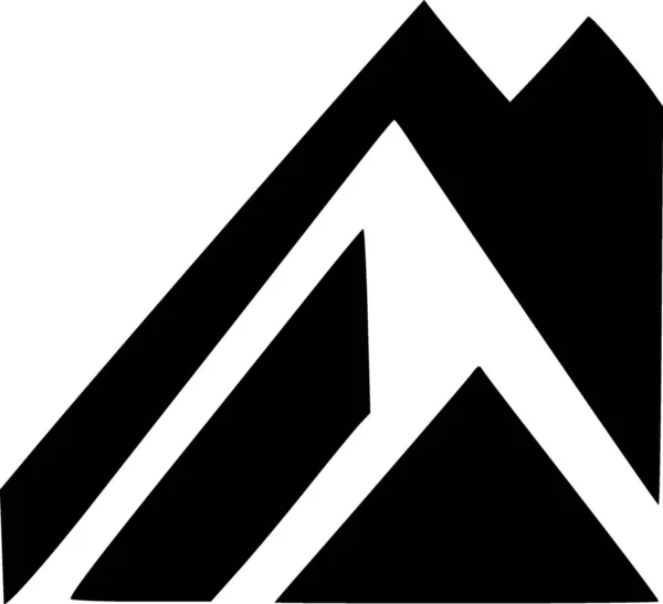 Montaña Icono Web Ilustración Simple —  Fotos de Stock