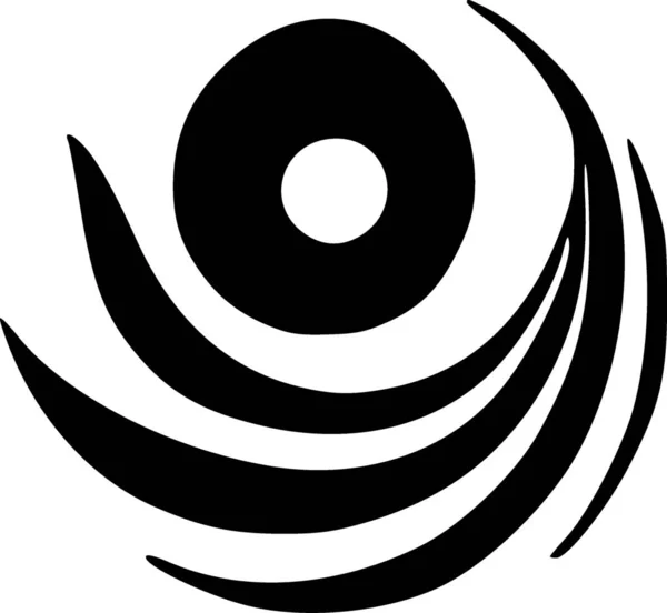 Abstrata Espiral Concêntrica Elemento Twirl Ilustração — Fotografia de Stock