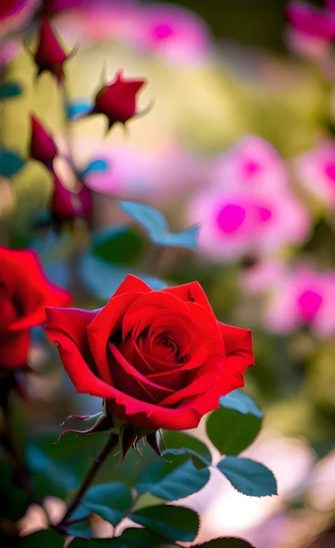 庭の美しいバラ — ストック写真