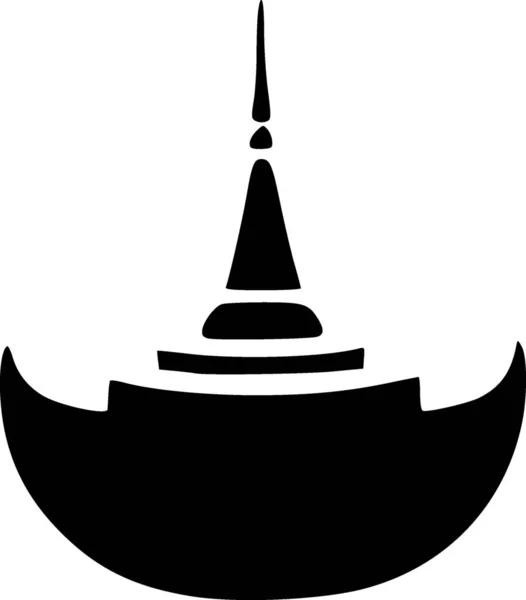 Черно Белая Икона Храма — стоковое фото