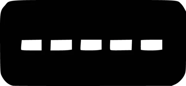Черно Белый Дорожный Значок — стоковое фото