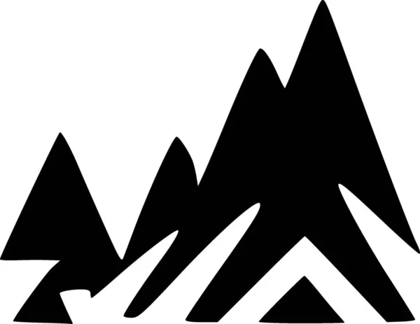 Montaña Icono Web Ilustración Simple — Foto de Stock