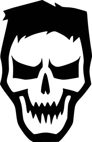 Skull Web Icon Simple Design — Stock Photo, Image