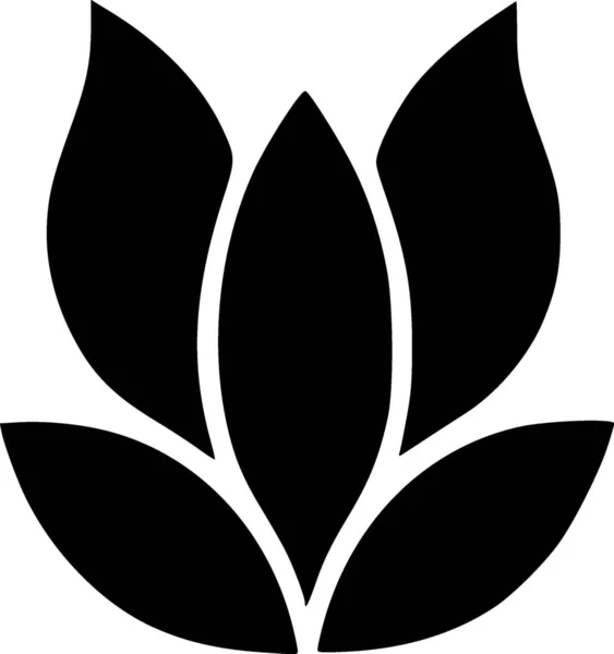 Λουλούδι Web Εικονίδιο Απλή Απεικόνιση — Φωτογραφία Αρχείου