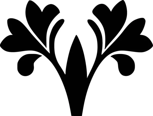 Чорно Біла Квіткова Форма — стокове фото