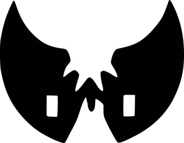 black and white of icon shape