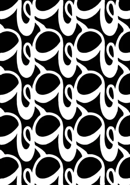 Абстрактный Геометрический Узор Черно Белыми Линиями — стоковое фото