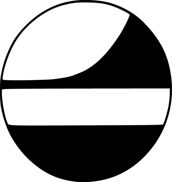 Black White Icon Shape — Stock Photo, Image