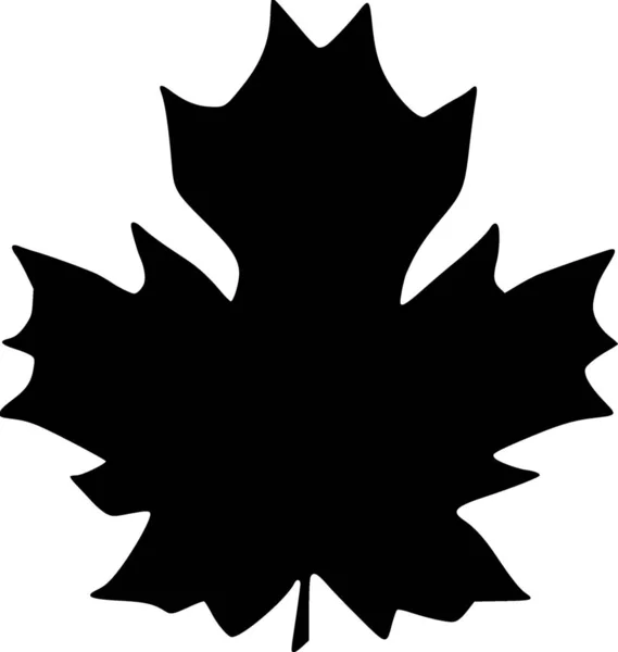 Akçaağaç Yaprağı Web Simgesi — Stok fotoğraf