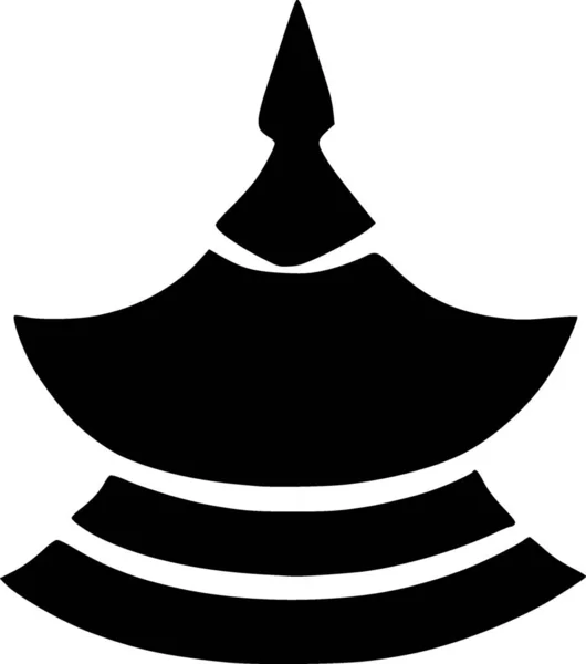 Pagoda Web Icon Simple Illustration — Stock Photo, Image
