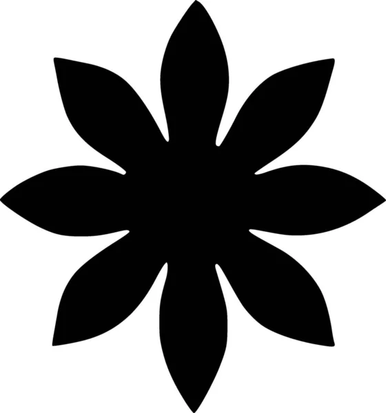 Floare Pictograma Web Ilustrație Simplă — Fotografie, imagine de stoc