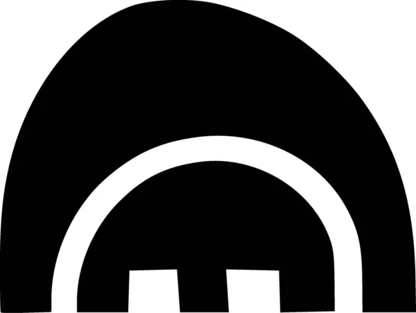Black White Icon Shape — Fotografia de Stock