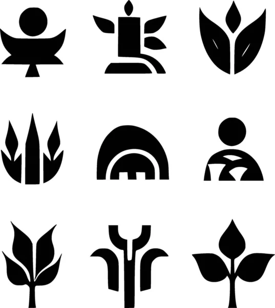 Set Von Symbolen Für Ihr Design — Stockfoto