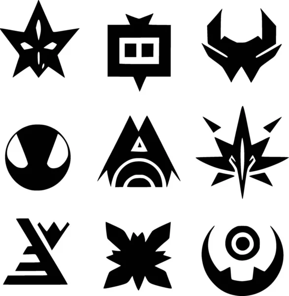 Conjunto Iconos Para Diseño —  Fotos de Stock