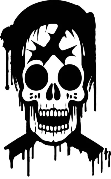Skull Dead Black White — Stock Photo, Image