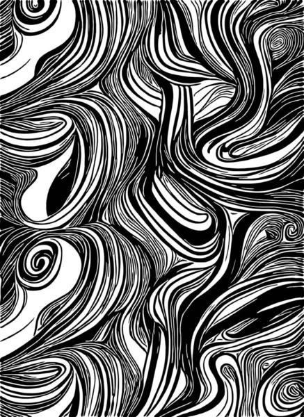 Abstrakt Bakgrund Med Handritade Linjer Illustration — Stockfoto