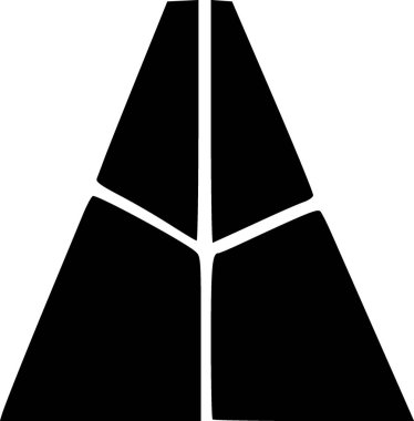 black and white of icon shape