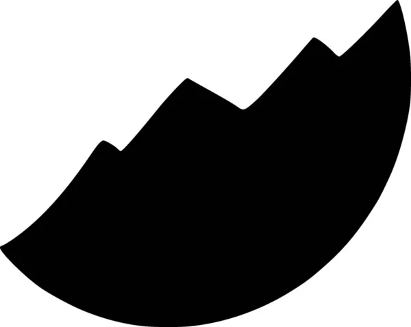 Гора Веб Іконка Проста Ілюстрація — стокове фото