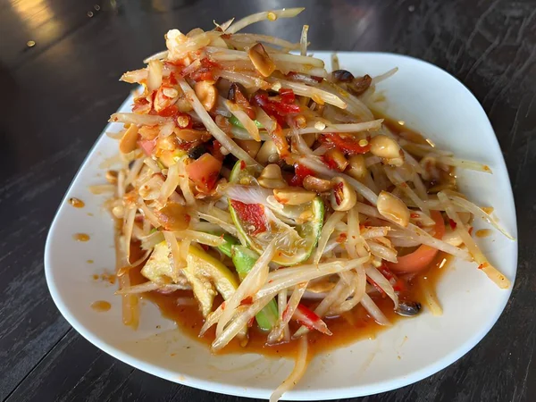 Una Foto Cocina Comida Tailandesa — Foto de Stock