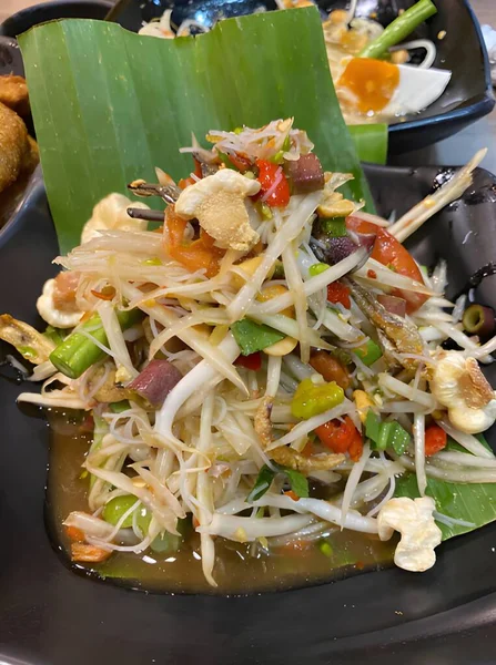 Menutup Pandangan Makanan Asia Yang Lezat — Stok Foto