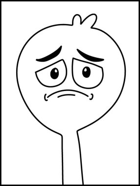 Çizgi film yüzü çizimi 