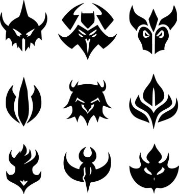 Ejderhanın siyah beyaz çizimleri.