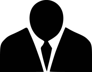 İş adamı. Web simgesi basit tasarım