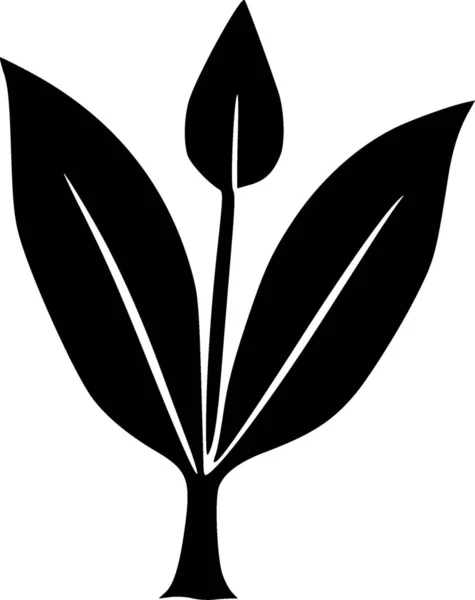 Plante Icône Web Illustration Simple — Photo