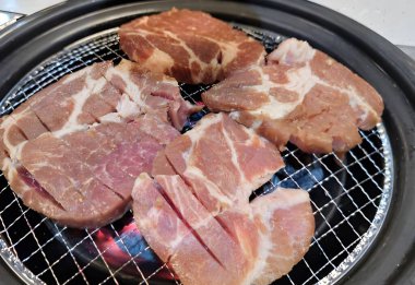 Lezzetli yiyeceklerin yakın görüntüsü