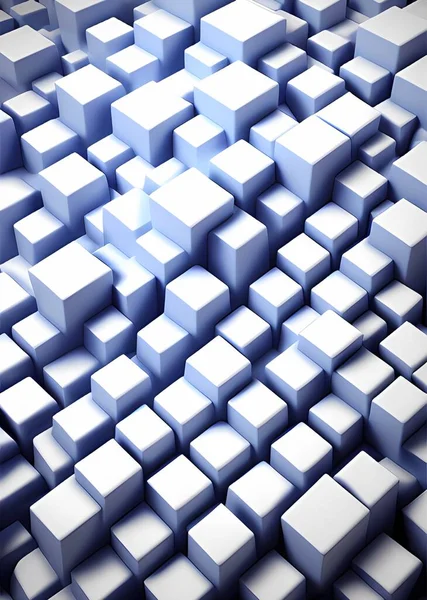 3d rendering of abstract cubes background