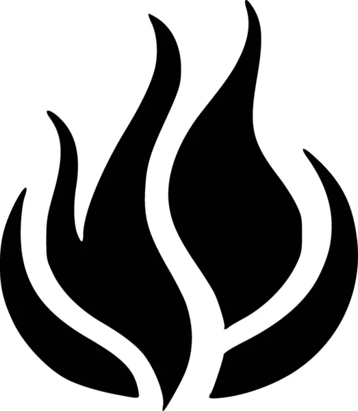 Yangın Web Simgesi Basit Illüstrasyon — Stok fotoğraf