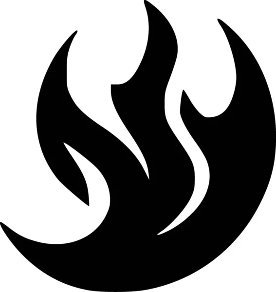 Fire Web Icon Simple Illustration — Stock Photo, Image