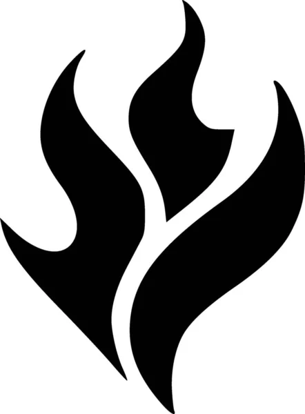 Fuego Icono Web Ilustración Simple — Foto de Stock