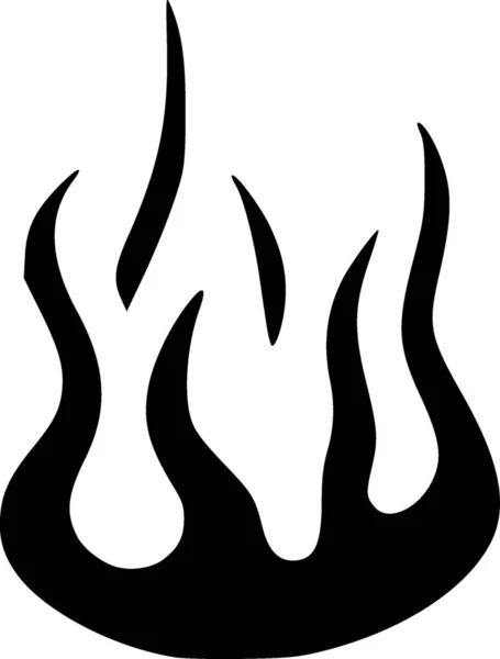 炎のアイコンイラスト — ストック写真