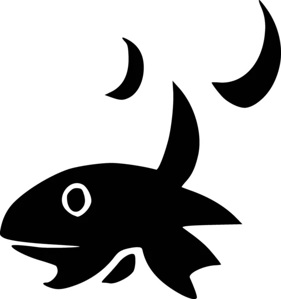 Vissen Web Icoon Eenvoudige Illustratie — Stockfoto