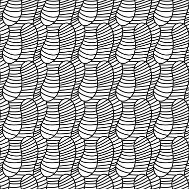 Soyut siyah ve beyaz geometrik desen