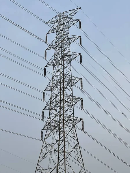 Hochspannungsmast Strommast — Stockfoto