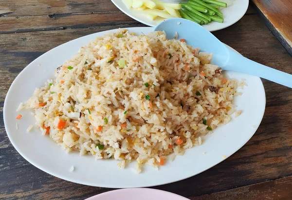 Rijst Met Kip Groenten — Stockfoto