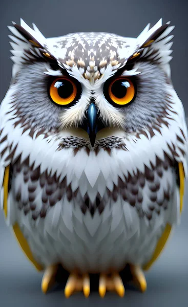 close up cute owl
