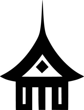 Ev. Web simgesi basit illüstrasyon