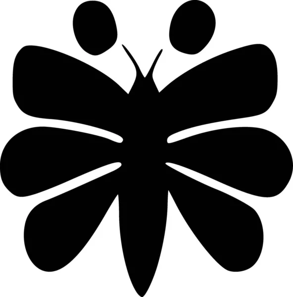 Motýl Webová Ikona Jednoduchá Ilustrace — Stock fotografie