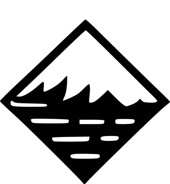 Volcano Web Icon Simple Illustration — Stock Photo, Image