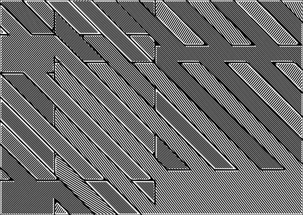 Ontwerp Naadloos Monochroom Geometrisch Patroon Abstracte Achtergrond — Stockfoto