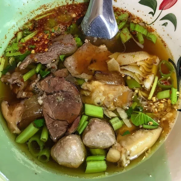 Cerca Vista Deliciosa Comida Asiática —  Fotos de Stock